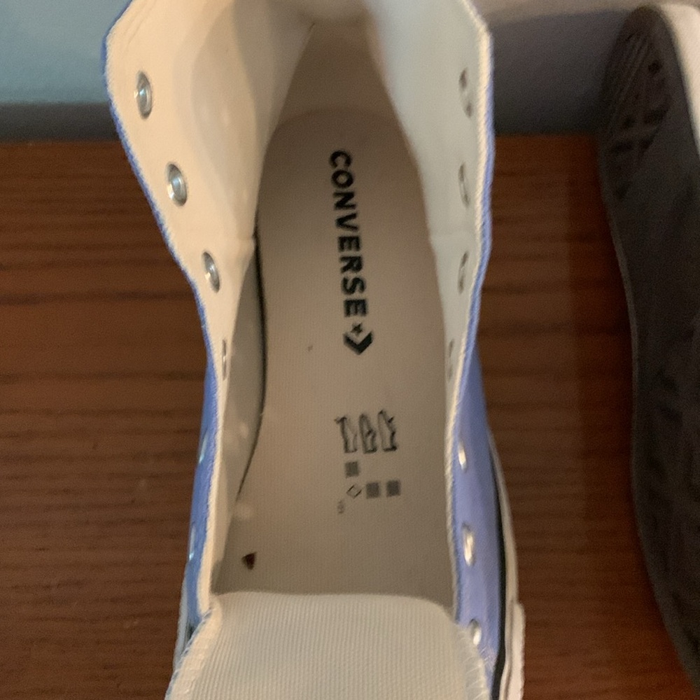 Light Blue High-Top Converse - Picture 3 of 5